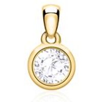 🦚 Anhänger aus 585er Gelbgold mit Weißtopas 🦚 Anhänger aus 585er Gelbgold mit Weißtopas