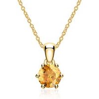 🦚 Halskette aus 585er Gold mit Citrin 🦚 Halskette aus 585er Gold mit Citrin
