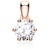 🦚 Brillantanhänger für Damen aus 14-karätigem Roségold 🦚 Brillantanhänger für Damen aus 14-karätigem Roségold
