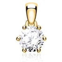 🦚 Kettenanhänger für Damen aus 14K Gold mit Diamant 🦚 Kettenanhänger für Damen aus 14K Gold mit Diamant