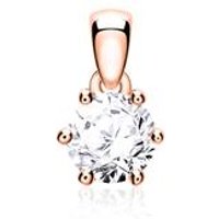 🦚 Anhänger für Damen aus 585er Roségold mit Diamant 🦚 Anhänger für Damen aus 585er Roségold mit Diamant