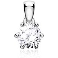 🦚 Diamantanhänger für Damen aus 14K Weißgold 🦚 Diamantanhänger für Damen aus 14K Weißgold