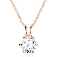 🦚 Kette für Damen aus 14K Roségold mit Brillant 🦚 Kette für Damen aus 14K Roségold mit Brillant
