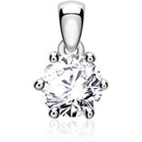 🦚 Kettenanhänger aus 14K Weißgold mit Diamant 🦚 Kettenanhänger aus 14K Weißgold mit Diamant