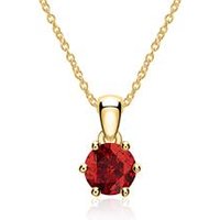 🦚 Granat Halskette aus 585er Gelbgold 🦚 Granat Halskette aus 585er Gelbgold