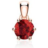 🦚 Kettenanhänger aus 585er Roségold mit Granat 🦚 Kettenanhänger aus 585er Roségold mit Granat