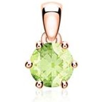 🦚 Anhänger für Ketten aus 14 Karat Roségold mit Peridot 🦚 Anhänger für Ketten aus 14 Karat Roségold mit Peridot