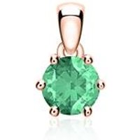 🦚 Smaragd Anhänger für Ketten aus 585er Roségold 🦚 Smaragd Anhänger für Ketten aus 585er Roségold