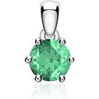 🦚 14 Karat Weißgold Anhänger mit Smaragd 🦚 14 Karat Weißgold Anhänger mit Smaragd