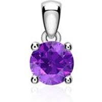 🦚 Anhänger für Ketten aus 14 Karat Weißgold mit Amethyst 🦚 Anhänger für Ketten aus 14 Karat Weißgold mit Amethyst