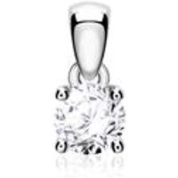 🦚 Anhänger für Damen aus 14K Weißgold mit Brillant 🦚 Anhänger für Damen aus 14K Weißgold mit Brillant