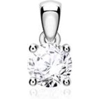 🦚 Anhänger für Damen aus 14K Weißgold mit Brillant 🦚 Anhänger für Damen aus 14K Weißgold mit Brillant