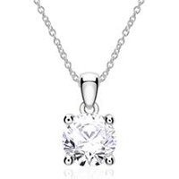 🦚 Kette für Damen aus 14K Weißgold mit Diamant 🦚 Kette für Damen aus 14K Weißgold mit Diamant