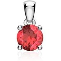 🦚 14 Karat Weißgold Kettenanhänger mit Rubin 🦚 14 Karat Weißgold Kettenanhänger mit Rubin
