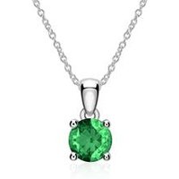 🦚 Kette und Anhänger aus 585er Weißgold mit Smaragd 🦚 Kette und Anhänger aus 585er Weißgold mit Smaragd