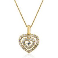 🦚 Goldene Kette mit Herzanhänger, lab grown Diamanten 🦚 Goldene Kette mit Herzanhänger, lab grown Diamanten