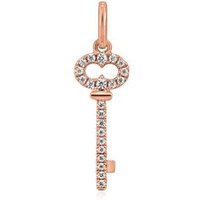 🦚 Roségoldener Anhänger Schlüssel mit lab grown Diamanten 🦚 Roségoldener Anhänger Schlüssel mit lab grown Diamanten