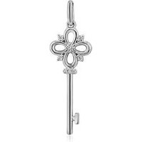 🦚 Lab grown Diamantanhänger Schlüssel, Weißgold, Platin 🦚 Lab grown Diamantanhänger Schlüssel, Weißgold, Platin