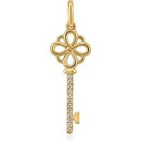 🦚 Goldener AnhĂ€nger SchlĂŒssel fĂŒr Damen mit Brillanten 🦚 Goldener AnhĂ€nger SchlĂŒssel fĂŒr Damen mit Brillanten