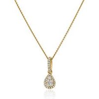 🦚 Goldkette für Damen mit Tropfenanhänger, Diamanten 🦚 Goldkette für Damen mit Tropfenanhänger, Diamanten