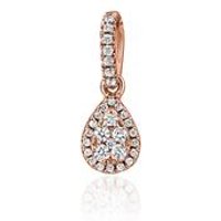 🦚 Damenanhänger Tropfen mit Diamanten aus Roségold 🦚 Damenanhänger Tropfen mit Diamanten aus Roségold