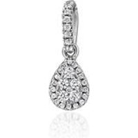 🦚 Tropfen Anhänger mit Diamantbesatz aus Weißgold, Platin 🦚 Tropfen Anhänger mit Diamantbesatz aus Weißgold, Platin