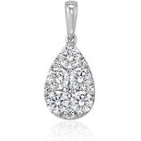 🦚 Damen Diamantanhänger Tropfen aus Weißgold oder Platin 🦚 Damen Diamantanhänger Tropfen aus Weißgold oder Platin