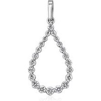 🦚 Diamantanhänger aus Weißgold oder Platin für Damen 🦚 Diamantanhänger aus Weißgold oder Platin für Damen