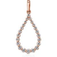 🦚 Roségoldener Tropfenanhänger mit lab grown Diamanten 🦚 Roségoldener Tropfenanhänger mit lab grown Diamanten