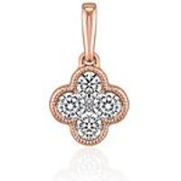 🦚 Damen Anhänger aus Roségold mit Diamanten 🦚 Damen Anhänger aus Roségold mit Diamanten