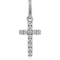 🦚 Kreuzanhänger aus 585er Weißgold mit Diamanten 🦚 Kreuzanhänger aus 585er Weißgold mit Diamanten