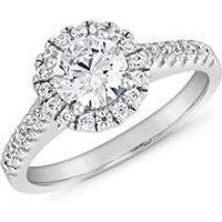 🦚 Lab grown Diamantring Halo aus Weißgold oder Platin 🦚 Lab grown Diamantring Halo aus Weißgold oder Platin