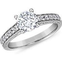 🦚 Verlobungsring mit Diamanten aus Weißgold oder Platin 🦚 Verlobungsring mit Diamanten aus Weißgold oder Platin