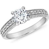 🦚 Diamantring für Damen aus Weißgold oder Platin 🦚 Diamantring für Damen aus Weißgold oder Platin