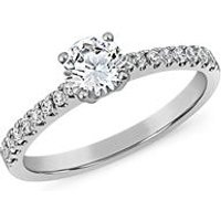 🦚 Verlobungsring mit Diamanten aus Weißgold oder Platin 🦚 Verlobungsring mit Diamanten aus Weißgold oder Platin