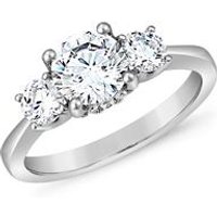 🦚 Trinity Verlobungsring mit Diamanten, Weißgold, Platin 🦚 Trinity Verlobungsring mit Diamanten, Weißgold, Platin