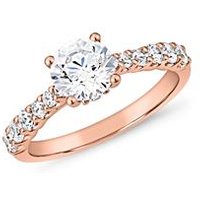 🦚 Damen Verlobungsring aus Roségold mit Diamanten 🦚 Damen Verlobungsring aus Roségold mit Diamanten