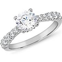 🦚 Diamantring für Damen aus Weißgold oder Platin 🦚 Diamantring für Damen aus Weißgold oder Platin