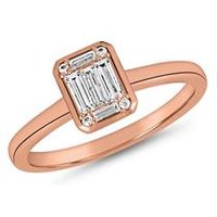 🦚 Ring aus Roségold mit Diamanten, lab-grown 🦚 Ring aus Roségold mit Diamanten, lab-grown