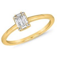 🦚 Goldring für Damen mit Diamanten, lab-grown 🦚 Goldring für Damen mit Diamanten, lab-grown