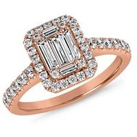 🦚 Damenring aus Roségold mit Diamanten 🦚 Damenring aus Roségold mit Diamanten