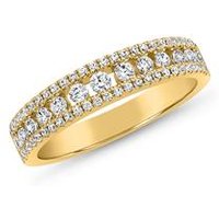 🦚 Damenring mit Diamanten aus Gelbgold 🦚 Damenring mit Diamanten aus Gelbgold