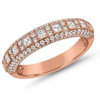 🦚 Diamantring für Damen aus Roségold, lab-grown 🦚 Diamantring für Damen aus Roségold, lab-grown