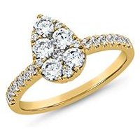 🦚 Goldring im Tropfen-Design mit lab-grown Brillanten 🦚 Goldring im Tropfen-Design mit lab-grown Brillanten