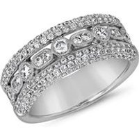 🦚 Weißgold oder Platin Ring mit Diamanten für Damen 🦚 Weißgold oder Platin Ring mit Diamanten für Damen