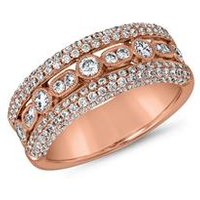 🦚 Ring für Damen mit lab grown Brillanten, Roségold 🦚 Ring für Damen mit lab grown Brillanten, Roségold