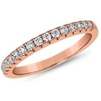 🦚 Half-Memoire Ring mit lab grown Diamanten, Roségold 🦚 Half-Memoire Ring mit lab grown Diamanten, Roségold