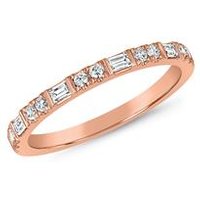 🦚 Gravurring für Damen aus Roségold mit Diamanten 🦚 Gravurring für Damen aus Roségold mit Diamanten