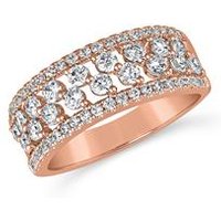 🦚 Gravurring aus Roségold mit Diamanten für Damen 🦚 Gravurring aus Roségold mit Diamanten für Damen