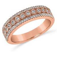 🦚 Damenring aus Roségold mit lab grown Diamanten 🦚 Damenring aus Roségold mit lab grown Diamanten